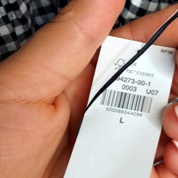 Old Navy NWT Black & White Crop Top Size Large - Picture 4 of 10